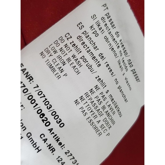 Basler Women's Red Sequin Long Sleeve Casual Full Zip Front Jacket Size 38 M - Picture 10 of 13